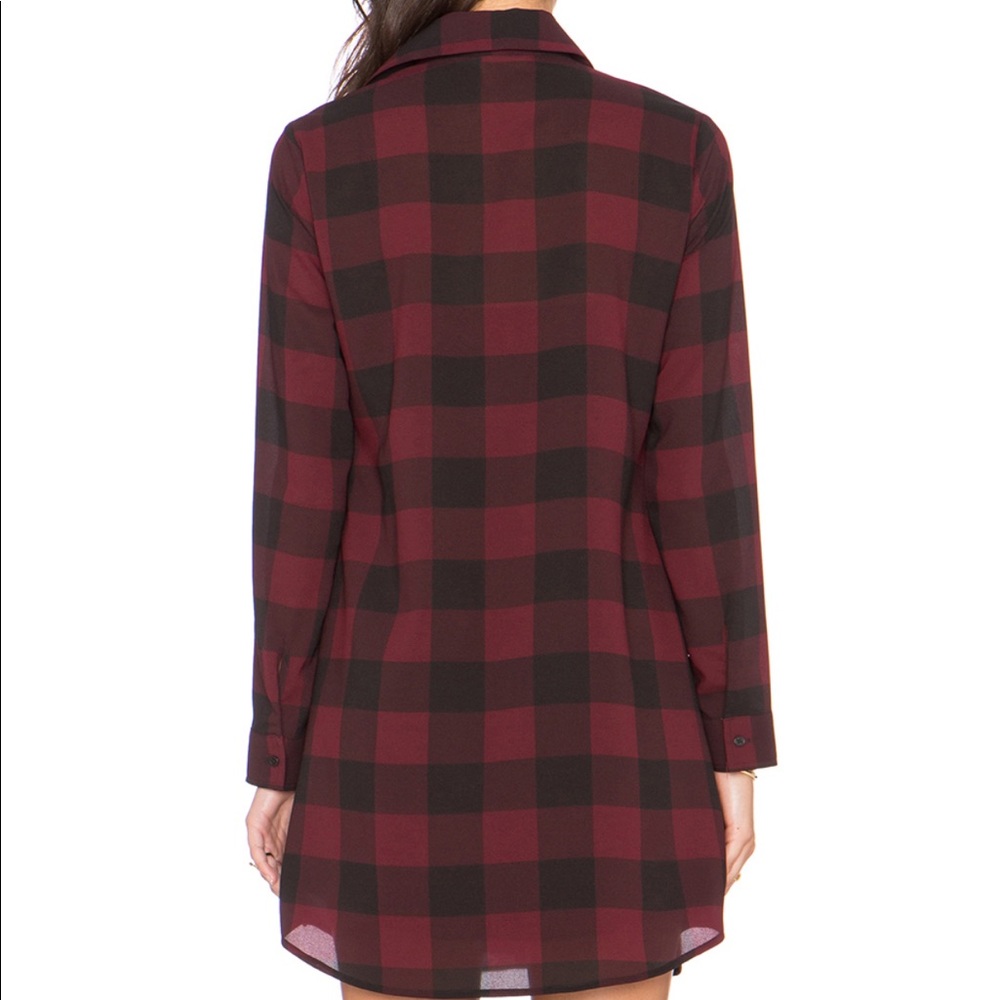 BB Dakota Plaid Shirt Dress - Picture 7 of 10